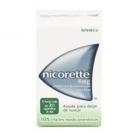 NICORETTE 4MG, 105 CHICLES...